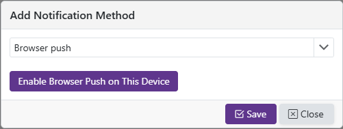 Browser Push Notification