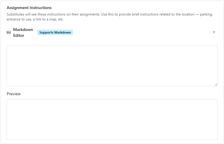 Manage Location Preferences Instructions