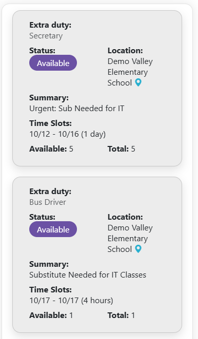 Ineligible Openings